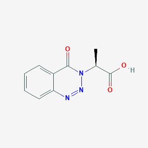 molecular formula C10H9N3O3 B2926351 (2S)-2-(4-oxo-1,2,3-benzotriazin-3-yl)propanoic acid CAS No. 102118-00-3