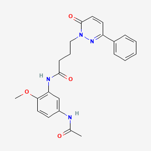 N-(5-acetamido-2-methoxyphenyl)-4-(6-oxo-3-phenylpyridazin-1(6H)-yl)butanamide