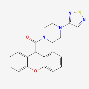 molecular formula C20H18N4O2S B2926384 1-(1,2,5-thiadiazol-3-yl)-4-(9H-xanthene-9-carbonyl)piperazine CAS No. 2097913-19-2