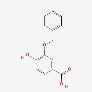 molecular formula C14H12O4 B2926391 3-(苯甲氧基)-4-羟基苯甲酸 CAS No. 159832-34-5