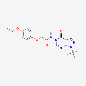molecular formula C19H23N5O4 B2926397 N-(1-(tert-butyl)-4-oxo-1H-pyrazolo[3,4-d]pyrimidin-5(4H)-yl)-2-(4-ethoxyphenoxy)acetamide CAS No. 899945-52-9