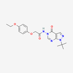 molecular formula C19H23N5O4 B2926397 N-(1-(叔丁基)-4-氧代-1H-吡唑并[3,4-d]嘧啶-5(4H)-基)-2-(4-乙氧基苯氧基)乙酰胺 CAS No. 899945-52-9