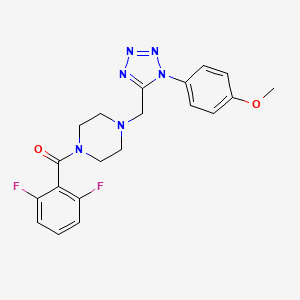 (2,6-difluorophenyl)(4-((1-(4-methoxyphenyl)-1H-tetrazol-5-yl)methyl)piperazin-1-yl)methanone