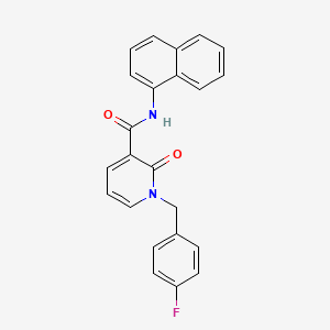 molecular formula C23H17FN2O2 B2926404 1-(4-氟苄基)-N-(萘-1-基)-2-氧代-1,2-二氢吡啶-3-甲酰胺 CAS No. 899753-95-8