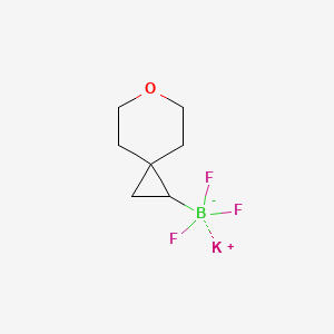 molecular formula C7H11BF3KO B2926418 三氟(6-氧代螺[2.5]辛-1-基)硼酸钾 CAS No. 2542181-73-5