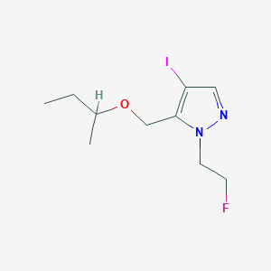 molecular formula C10H16FIN2O B2926419 5-(sec-butoxymethyl)-1-(2-fluoroethyl)-4-iodo-1H-pyrazole CAS No. 1856060-58-6