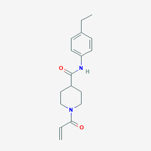 molecular formula C17H22N2O2 B2926430 N-(4-Ethylphenyl)-1-prop-2-enoylpiperidine-4-carboxamide CAS No. 2361699-65-0