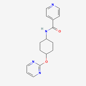 N-((1r,4r)-4-(pyrimidin-2-yloxy)cyclohexyl)isonicotinamide