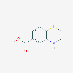 molecular formula C10H11NO2S B2926451 methyl 3,4-dihydro-2H-1,4-benzothiazine-6-carboxylate CAS No. 226259-30-9