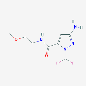 5-Amino-2-(difluoromethyl)-N-(2-methoxyethyl)pyrazole-3-carboxamide