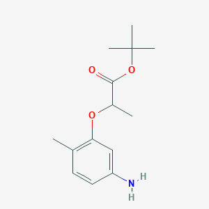 B2926460 Tert-butyl 2-(5-amino-2-methylphenoxy)propanoate CAS No. 2248298-05-5
