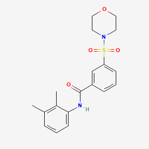 molecular formula C19H22N2O4S B2926462 N-(2,3-dimethylphenyl)-3-(morpholine-4-sulfonyl)benzamide CAS No. 566882-35-7