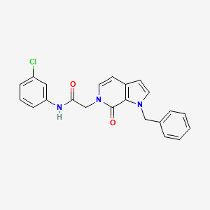 2-(1-benzyl-7-oxo-1H-pyrrolo[2,3-c]pyridin-6(7H)-yl)-N-(3-chlorophenyl)acetamide