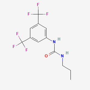 molecular formula C12H12F6N2O B2926470 1-[3,5-Bis(trifluoromethyl)phenyl]-3-propylurea CAS No. 23751-81-7