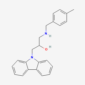 molecular formula C23H24N2O B2926505 1-(9H-carbazol-9-yl)-3-{[(4-methylphenyl)methyl]amino}propan-2-ol CAS No. 1345853-50-0