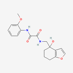 molecular formula C18H20N2O5 B2926508 N1-((4-羟基-4,5,6,7-四氢苯并呋喃-4-基)甲基)-N2-(2-甲氧基苯基)草酰胺 CAS No. 2309342-57-0