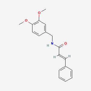 molecular formula C18H19NO3 B2926519 (E)-N-(3,4-dimethoxybenzyl)-3-phenyl-2-propenamide CAS No. 895680-54-3