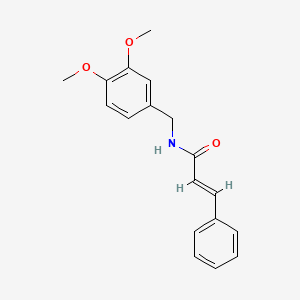 molecular formula C18H19NO3 B2926519 (E)-N-(3,4-二甲氧基苄基)-3-苯基-2-丙烯酰胺 CAS No. 895680-54-3