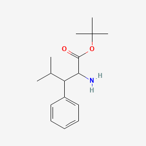 molecular formula C16H25NO2 B2926540 Tert-butyl 2-amino-4-methyl-3-phenylpentanoate CAS No. 2287261-42-9