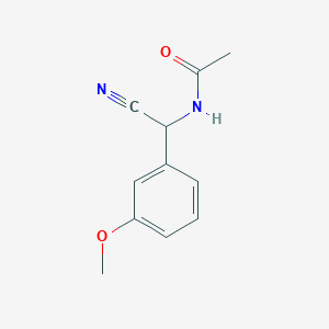 molecular formula C11H12N2O2 B2926546 N-[氰基(3-甲氧基苯基)甲基]乙酰胺 CAS No. 866051-71-0