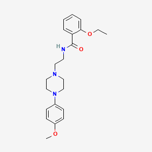 molecular formula C22H29N3O3 B2926552 2-ethoxy-N-(2-(4-(4-methoxyphenyl)piperazin-1-yl)ethyl)benzamide CAS No. 1049438-06-3