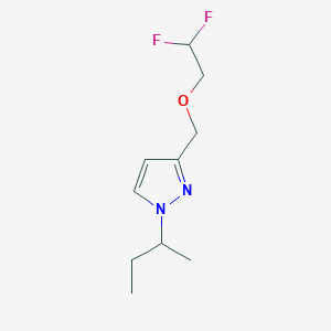 molecular formula C10H16F2N2O B2926559 1-sec-butyl-3-[(2,2-difluoroethoxy)methyl]-1H-pyrazole CAS No. 1856046-31-5