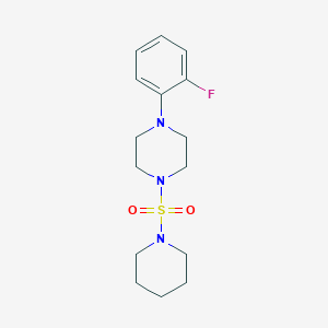 molecular formula C15H22FN3O2S B2926564 1-(2-Fluoro-phenyl)-4-(piperidine-1-sulfonyl)-piperazine CAS No. 801225-13-8