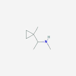 molecular formula C7H15N B2926568 Methyl[1-(1-methylcyclopropyl)ethyl]amine CAS No. 1094550-96-5