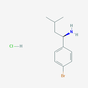 molecular formula C11H17BrClN B2926570 (R)-1-(4-溴苯基)-3-甲基丁-1-胺盐酸盐 CAS No. 2241594-10-3