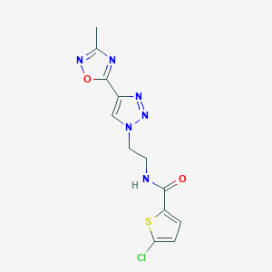 5-chloro-N-(2-(4-(3-methyl-1,2,4-oxadiazol-5-yl)-1H-1,2,3-triazol-1-yl)ethyl)thiophene-2-carboxamide