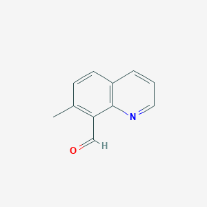 molecular formula C11H9NO B2926588 8-Quinolinecarboxaldehyde, 7-methyl- CAS No. 1442691-18-0