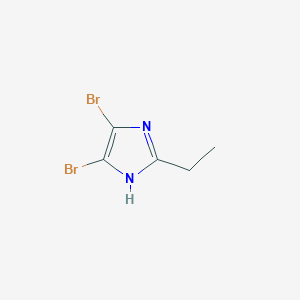 molecular formula C5H6Br2N2 B2926589 4,5-dibromo-2-ethyl-1H-imidazole CAS No. 4002-82-8