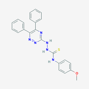 2-(5,6-diphenyl-1,2,4-triazin-3-yl)-N-(4-methoxyphenyl)hydrazinecarbothioamide