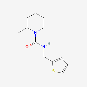 molecular formula C12H18N2OS B2926603 2-methyl-N-(thiophen-2-ylmethyl)piperidine-1-carboxamide CAS No. 1910011-68-5