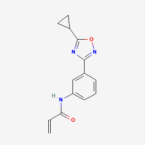 N-[3-(5-Cyclopropyl-1,2,4-oxadiazol-3-yl)phenyl]prop-2-enamide