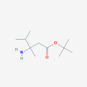 molecular formula C11H23NO2 B2926606 Tert-butyl 3-amino-3,4-dimethylpentanoate CAS No. 2248378-39-2