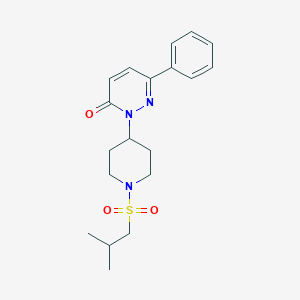 2-[1-(2-Methylpropylsulfonyl)piperidin-4-yl]-6-phenylpyridazin-3-one