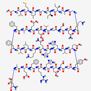 molecular formula C182H274N50O55S B2926614 H-Asp-Ala-Glu-Phe-Arg-His-Asp-Ser-Gly-Tyr-Glu-Val-His-His-Gln-Lys-Leu-Val-Phe-Phe-Ala-Glu-Asp-Val-Gly-Ser-Asn-Lys-Gly-Ala-Ile-Ile-Gly-Leu-Met-Val-Gly-OH CAS No. 186359-67-1