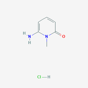 molecular formula C6H9ClN2O B2926619 6-氨基-1-甲基吡啶-2(1H)-酮盐酸盐 CAS No. 2089316-13-0