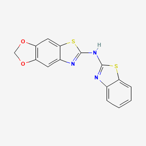 N-(1,3-benzothiazol-2-yl)-[1,3]dioxolo[4,5-f][1,3]benzothiazol-6-amine