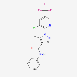 1-[3-chloro-5-(trifluoromethyl)pyridin-2-yl]-5-methyl-N-phenyl-1H-pyrazole-4-carboxamide