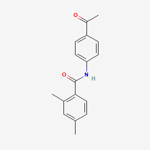 molecular formula C17H17NO2 B2926631 N-(4-acetylphenyl)-2,4-dimethylbenzamide CAS No. 486441-85-4
