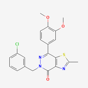 5-(3-chlorobenzyl)-7-(3,4-dimethoxyphenyl)-2-methylthiazolo[4,5-d]pyridazin-4(5H)-one
