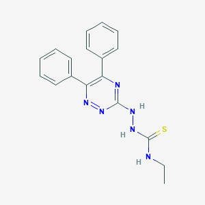 molecular formula C18H18N6S B292664 2-(5,6-diphenyl-1,2,4-triazin-3-yl)-N-ethylhydrazinecarbothioamide 