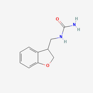 molecular formula C10H12N2O2 B2926689 2,3-二氢-1-苯并呋喃-3-基甲基脲 CAS No. 2411250-16-1