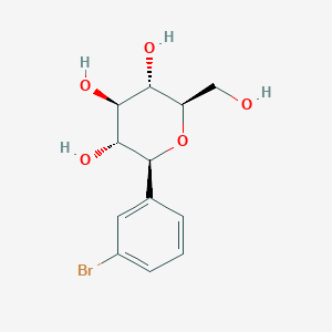 (2S,3R,4R,5S,6R)-2-(3-bromophenyl)-6-(hydroxymethyl)oxane-3,4,5-triol