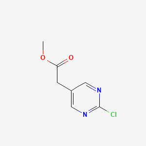 molecular formula C7H7ClN2O2 B2926705 Methyl 2-(2-chloropyrimidin-5-yl)acetate CAS No. 1261803-28-4