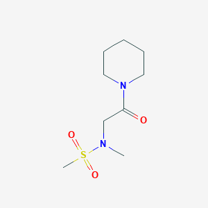 N-methyl-N-[2-oxo-2-(piperidin-1-yl)ethyl]methanesulfonamide