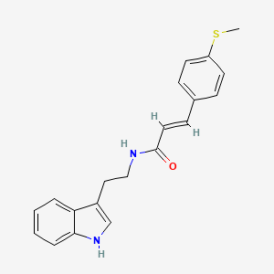 N-[2-(1H-indol-3-yl)ethyl]-3-[4-(methylsulfanyl)phenyl]acrylamide