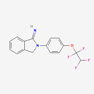molecular formula C16H12F4N2O B2926713 2-[4-(1,1,2,2-四氟乙氧基)苯基]-3H-异吲哚-1-亚胺 CAS No. 327088-81-3